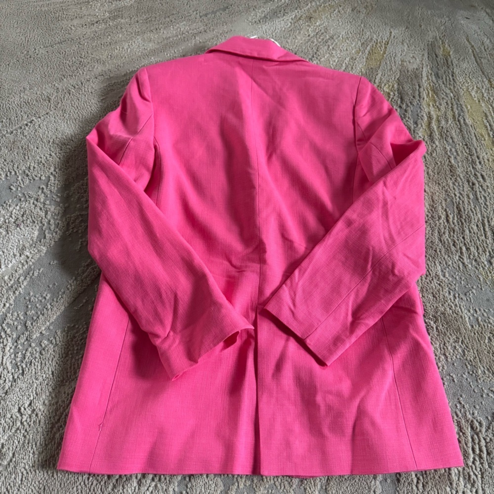 Zara hot pink blazer oversized jacket XS new - Picture 5 of 10